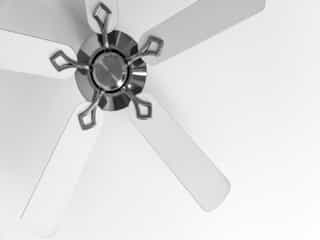 White ceiling fan